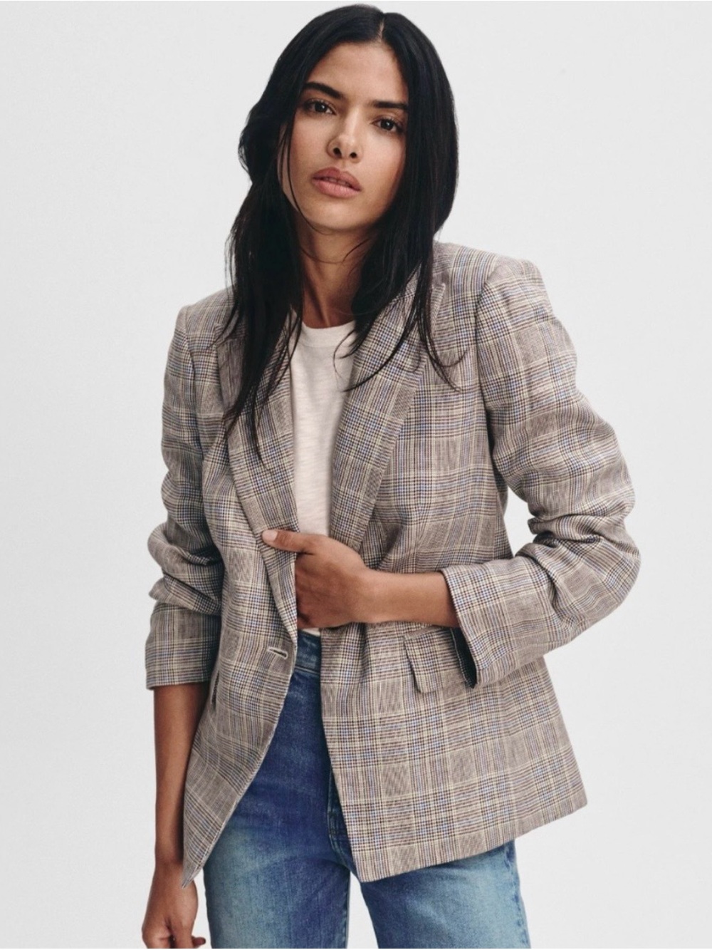 NWT Veronica Beard Obie Dickey Plaid Blazer Jacket 6